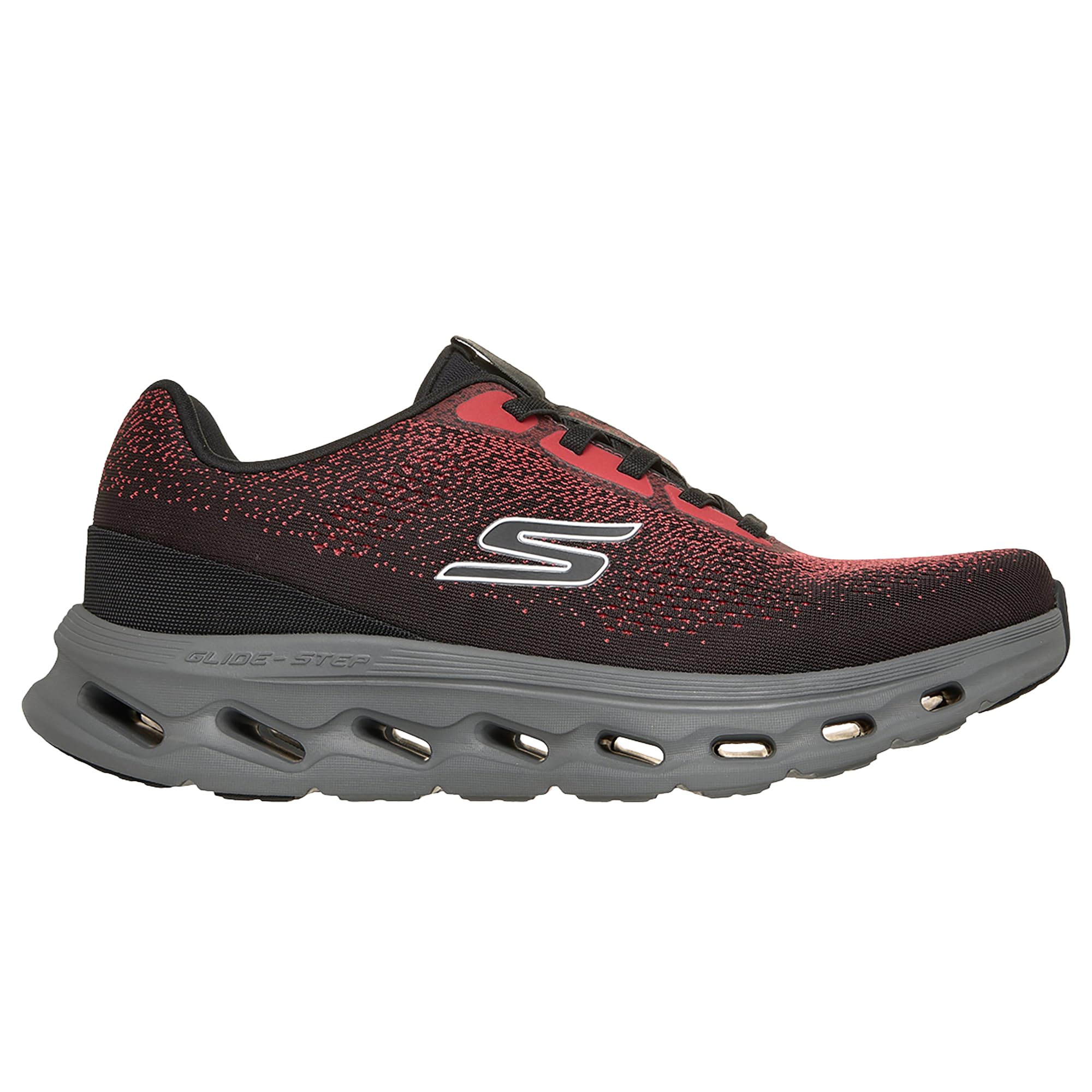 Skechers Herren Go Walk Glide-Step 2.0 Vic Turnschuhe, Black Red, 44 EU