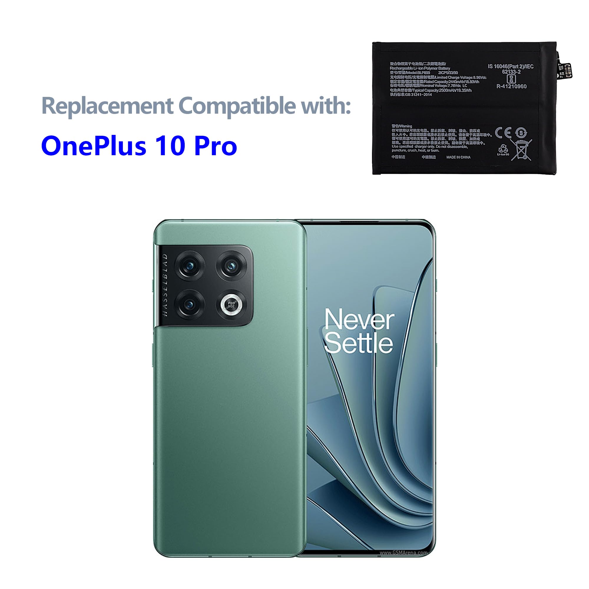 Bateria Pila Para Oneplus 10 Pro/10 Pro 5g Blp899 Original | Meses sin interés