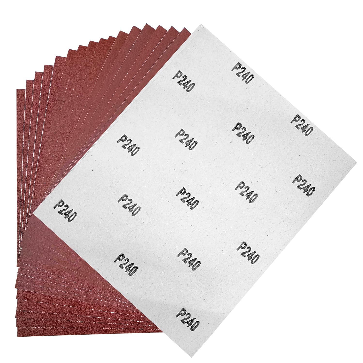 Harden 17 Sheets Abrasive Aluminium Oxide Sand Paper Wet/Dry Waterproof | 80, 120, 240, Grit for Automotive, Sanding Metal, Polishing Wood | 230mmX280mm