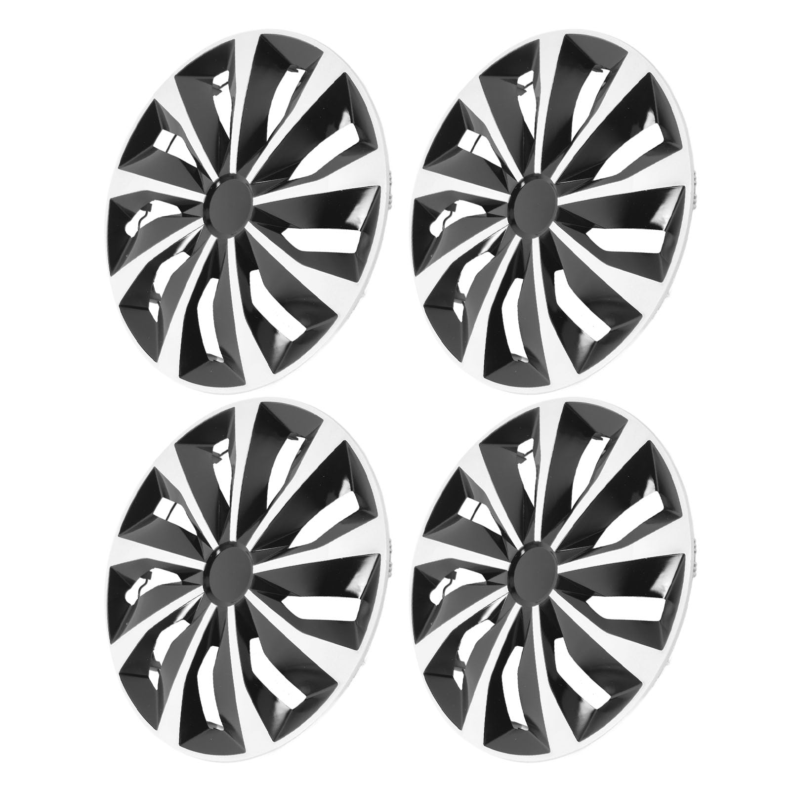 Capuchon de Moyeu de Roue Universel 15 Pouces, 4 Pièces, Résistant aux Chocs, Encliquetable ABS R15, Couvre-Jante de Roue, pour Voitures, Camions, SUV