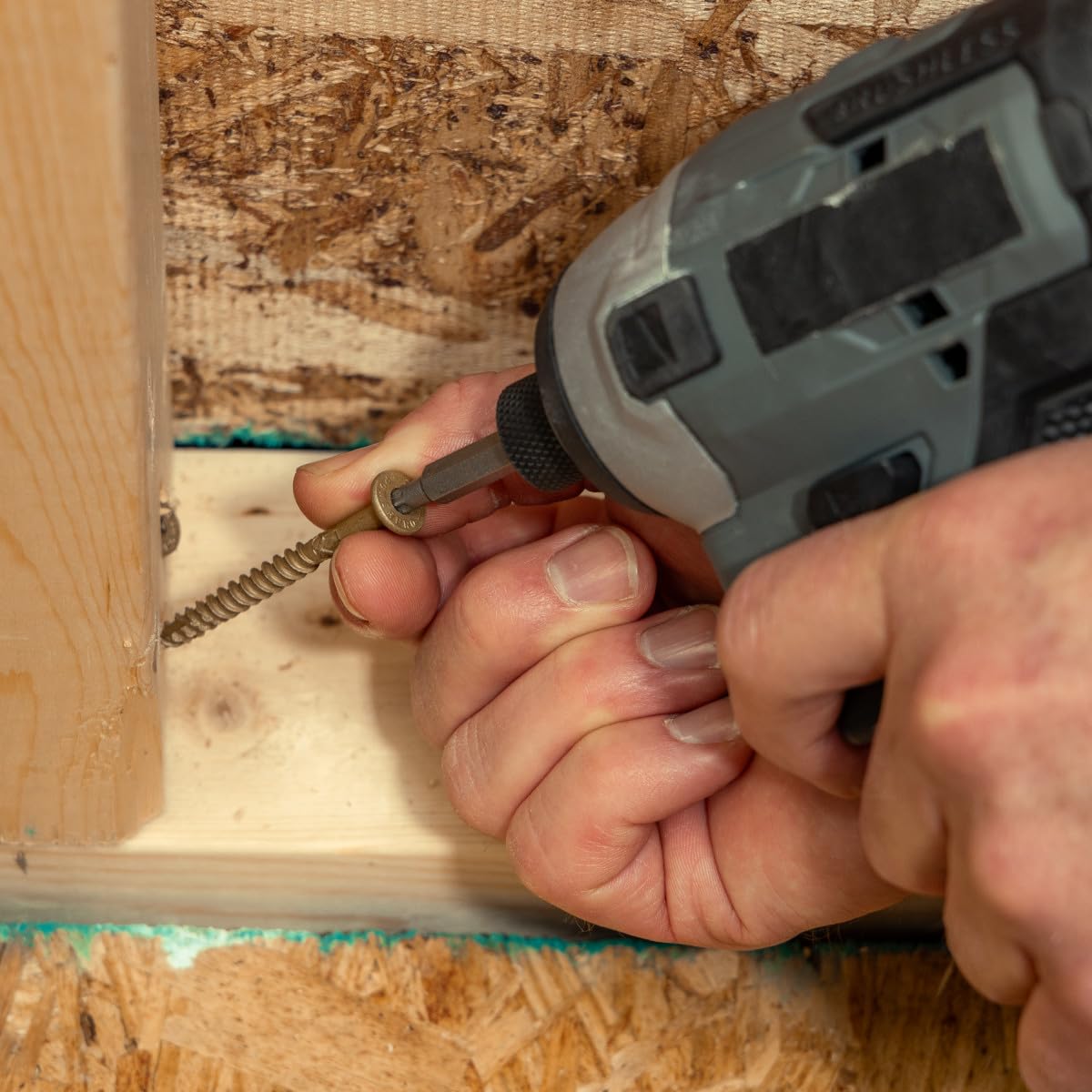 Power Pro 150 viti per cornici (#30,5 x 10,2 cm) | Viti per legno a testa ottimizzate a stella | Elementi di fissaggio esterni rivestiti in resina epossidica multistrato | Approvato dal codice di