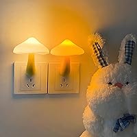 Vista 16 de iBetterLife - Lámpara de pared LED con sensor de luz nocturna en forma de hongo, lámpara de ensueño para dormitorio, linda lámpara de hongo