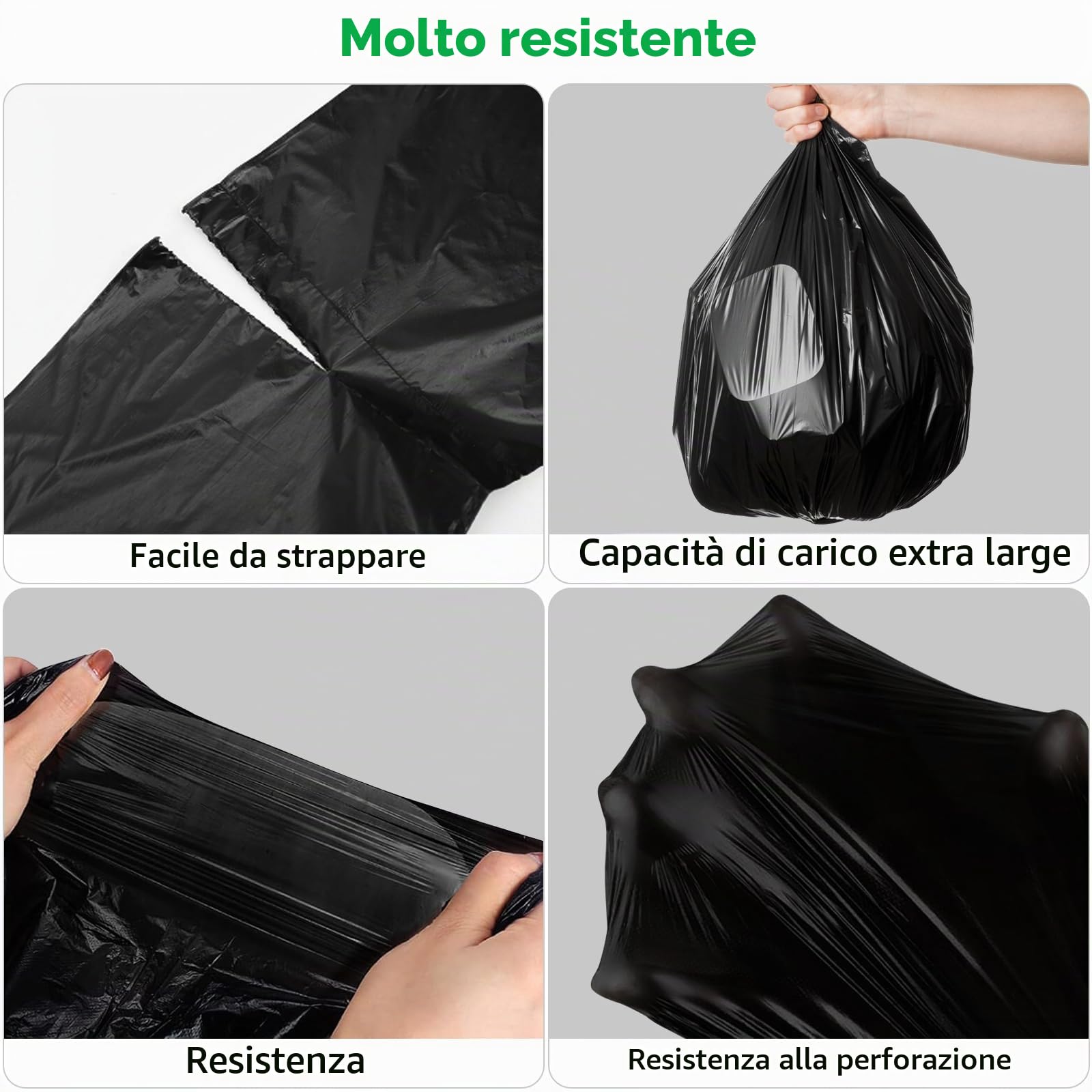 60 Pezzi Sacchetti per WC Campeggio, 30L Sacchetti Igienici Biodegradabili, Sacchetto della Spazzatura Biodegradabile per Toilette Portatili, Campeggio e Viaggi