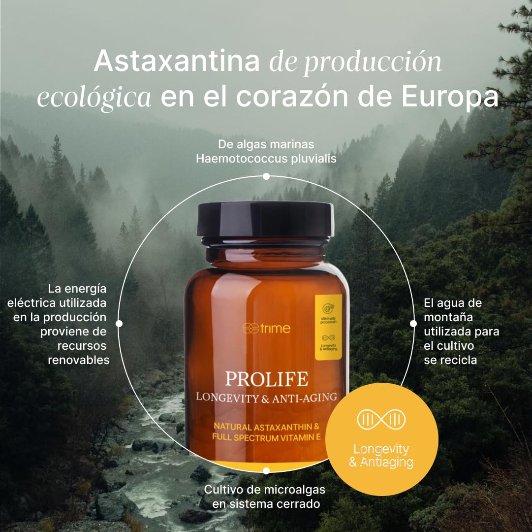 Vitamina E Full Spectrum + Astaxantina Natural 60 Cápsulas Veganas | Vitamina E líquida pura, antioxidantes, suplemento vegano, apoyo a la salud celular
