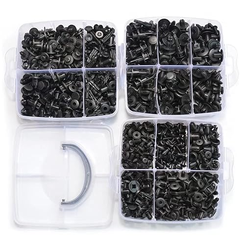 Miniatura 6 de Set de tornillos de Ayaoqiang de 240piezas para GM Ford Toyota Honda Chrysler con funda de almacenamiento de plástico.