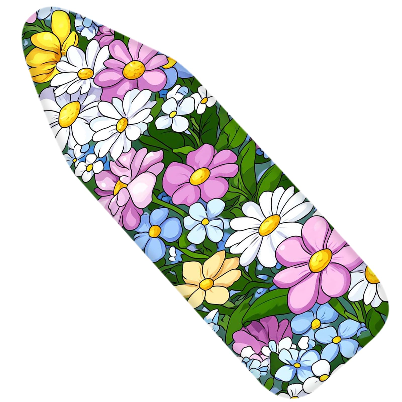 Nuxovilar Mixed Flowers Ironing Board Cover 15x54 Polyester | Iron Pad Scorch Guard laundry helper protective board shield home laundry room craft studio (Mixed Flowers)