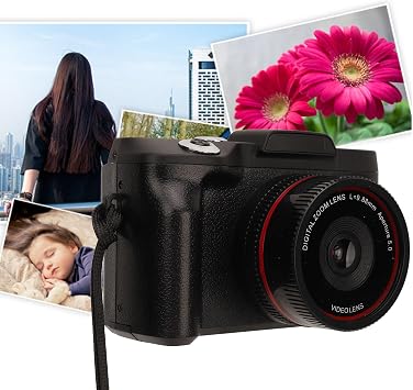 Digital Camera, 5V1A 16X Zoom 1080P Micro SLR Digital Camera for Outdoor Shooting