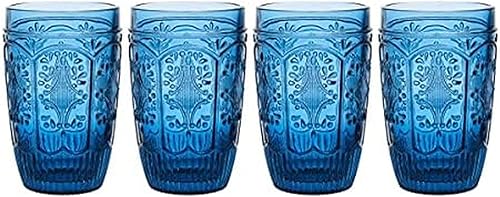 Miniatura 8 de Fitz and Floyd - Juego de 4 vasos altos con caballete, color rojo