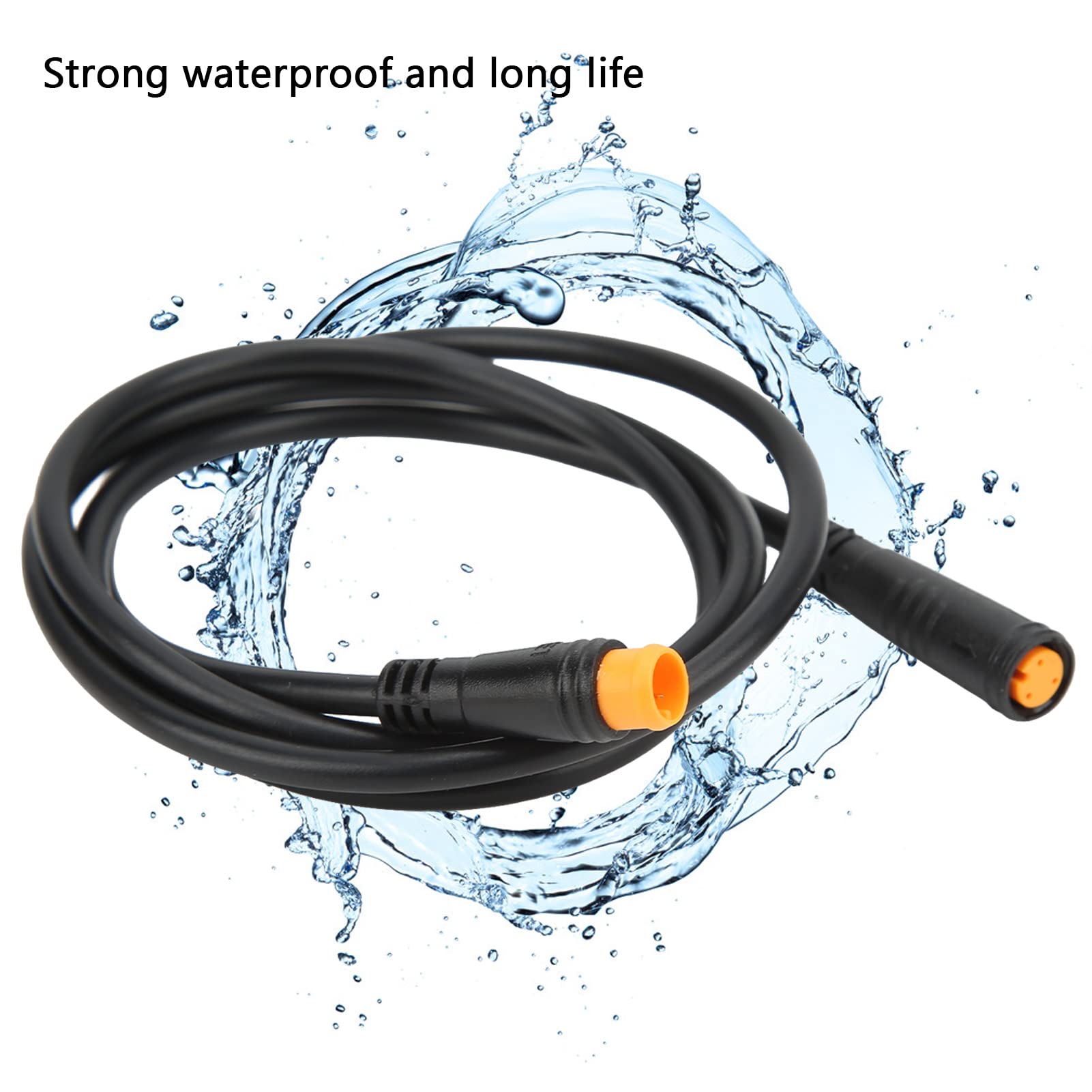 Electric Bike Thumb Throttle Cable, 87cm Length, 3 Pin Extension Cable, Electric Bike Accessories