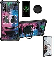 Vista 59 de Blu Studio Mini 2023 - Funda compatible con Blu Studio Mini 2023 [PC duro + silicona suave] [soporte de anillo] [efecto luminoso] YGH-BQ