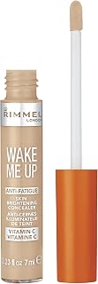 Rimmel London Wake Me Up Medium Coverage Liquid Concealer, 1 Ivory, 7ml
