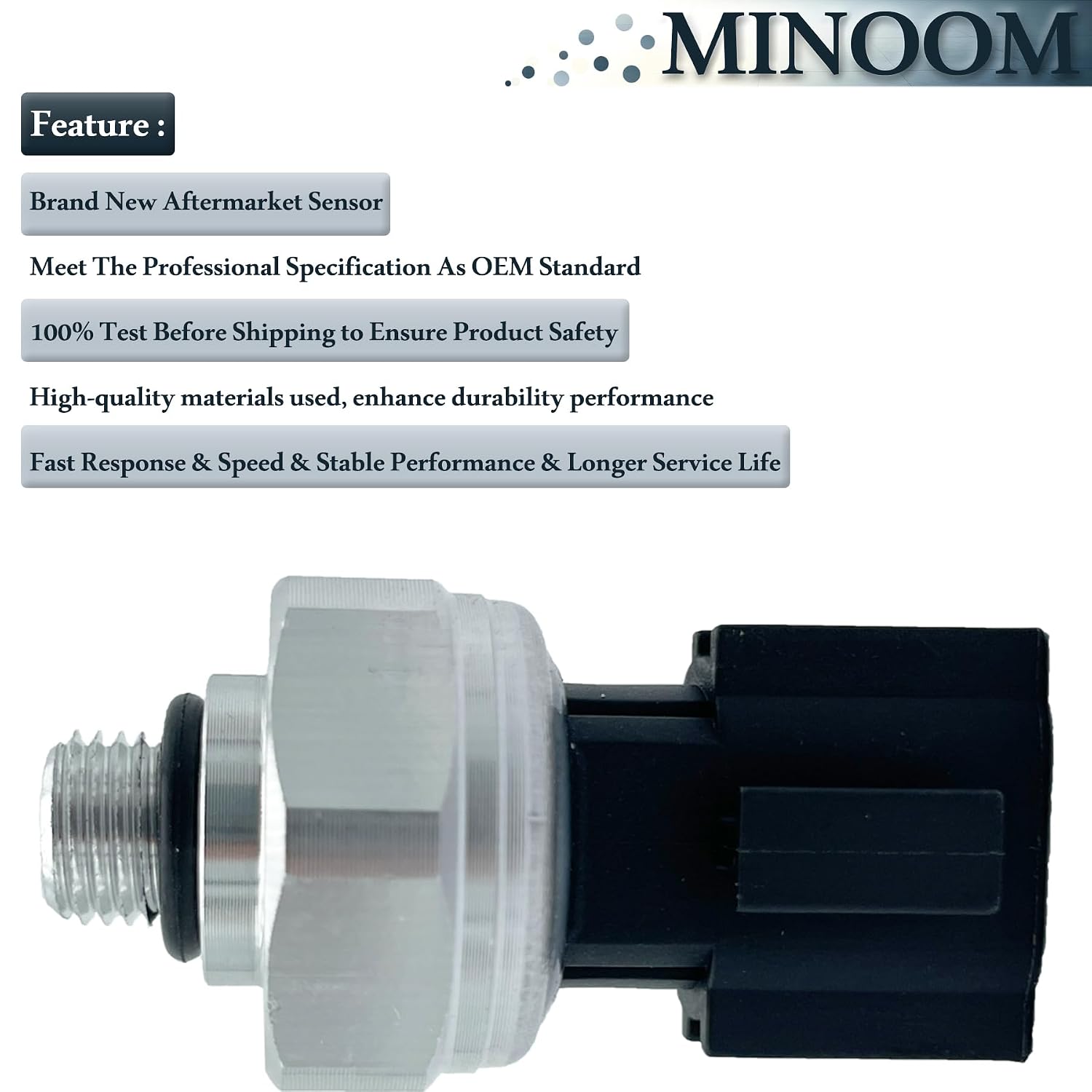 92CP8-12 A/C Pressure Switch Sensor Thrust Sensor Air Conditioning Pressure Switch Sensor Replacement for Hy-undai Accent Elantra i30 ix35 K-ia Optima San-tafe Part No.#97721D2000丨977213K000