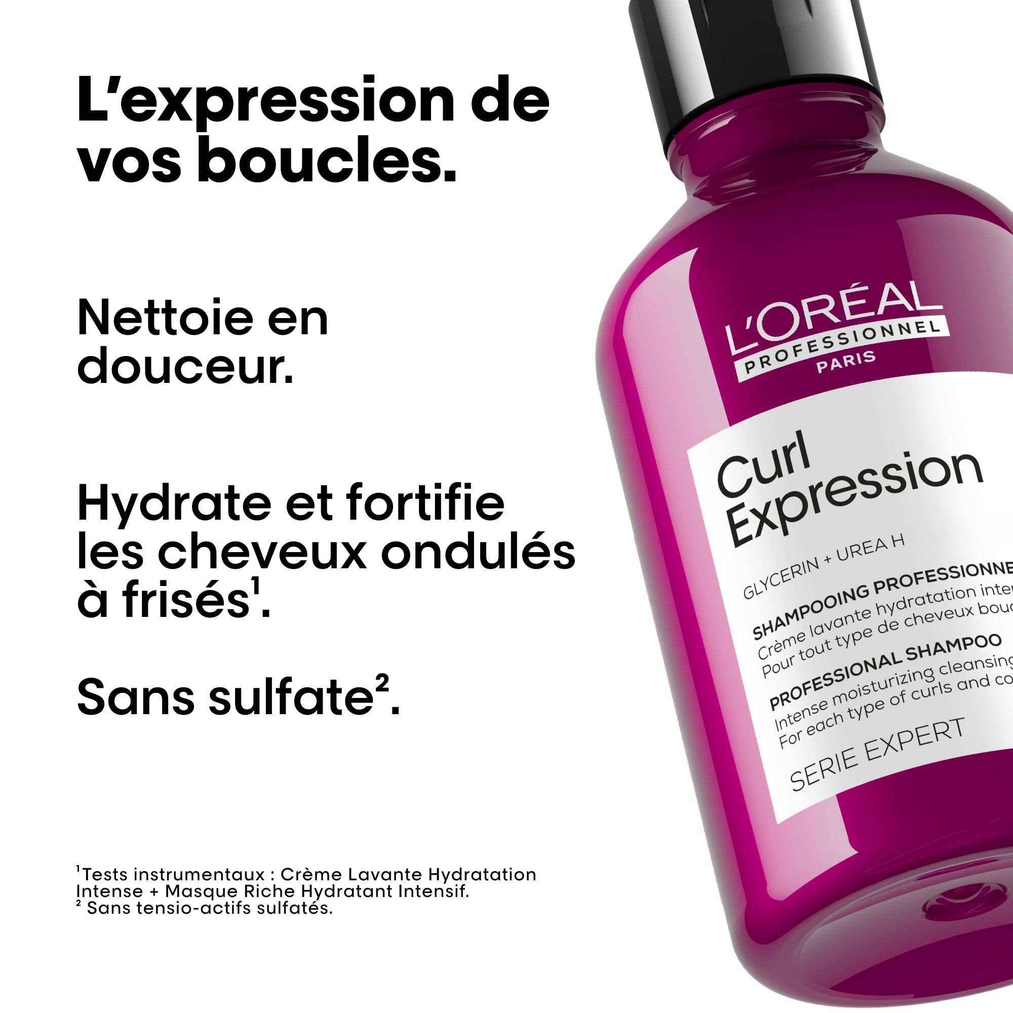 L'OREAL PROFESSIONNEL - Duo Curl Expression - Tous Types de Cheveux Bouclés - Nettoie Sans Alourdir - Hydratation Intense & Brillance - Souplesse & Douceur - Shampoing Crème + Masque