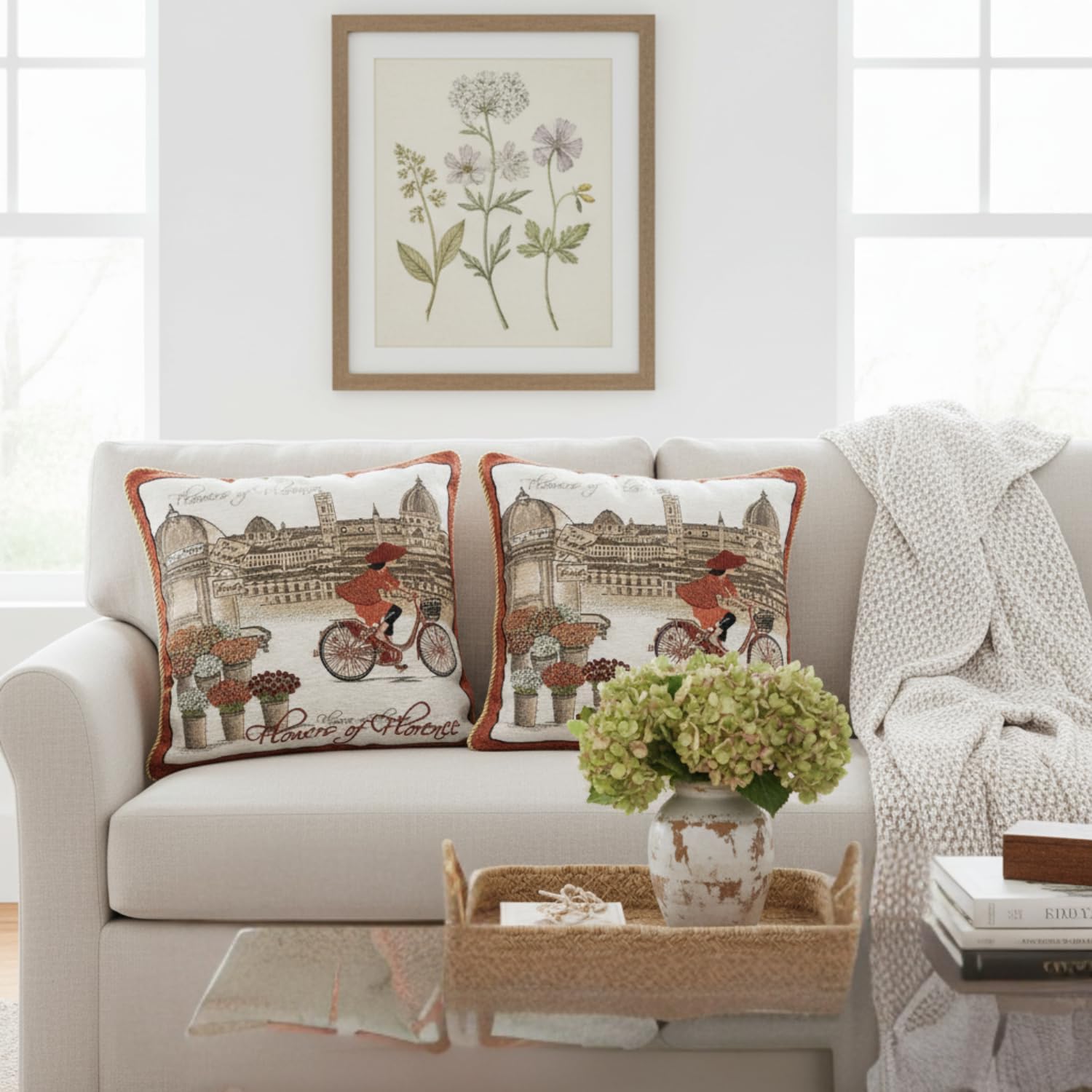 Tache Home Fashion Pillow Cover 18 x 18 Girl Day Out 2 Pieces