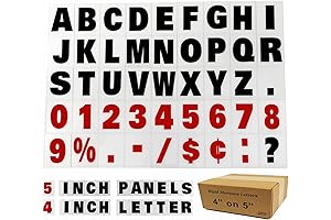 4' on 5 inch Plastic Outdoor Letters for Signs - Customizable Sign Text