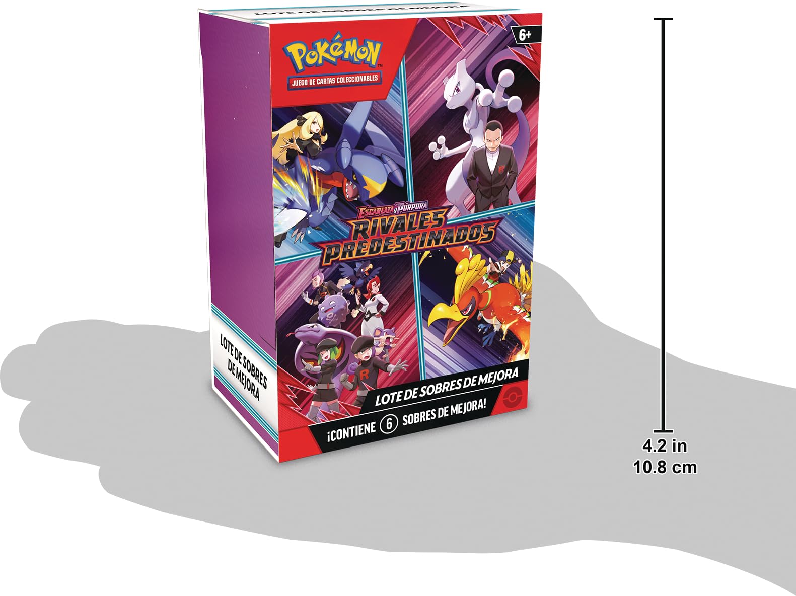 Pokémon: Lote de Sobres de Mejora de Escarlata y Púrpura-Rivales Predestinados de JCC Pokémon (6 Sobres de Mejora)