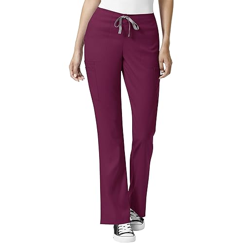 WonderWink Women's Moderate Flare Leg Cargo Pant