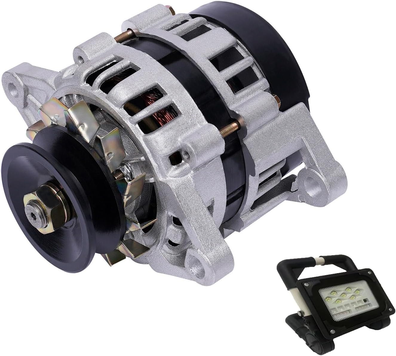 110V 220V 1500W Household Pulley Wheel Permanent Magnet Constant Voltage Alternator Brushless Constant Voltage Pure Copper Wire Home Lighting Alternator (Color : 110V)