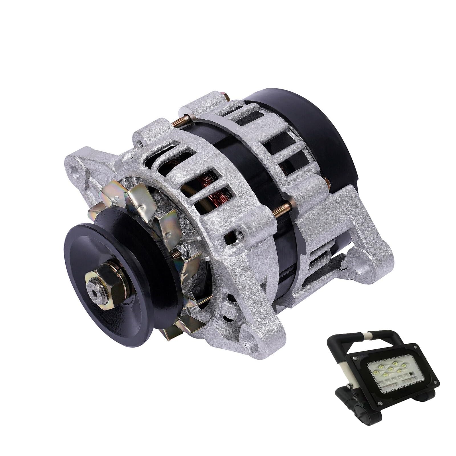 110V 220V 1500W Household Pulley Wheel Permanent Magnet Constant Voltage Alternator Brushless Constant Voltage Pure Copper Wire Home Lighting