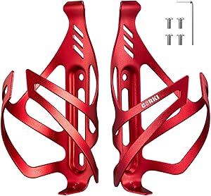 Corki Cycles Aluminum Alloy Bottle Holder (2 Pack – Red)