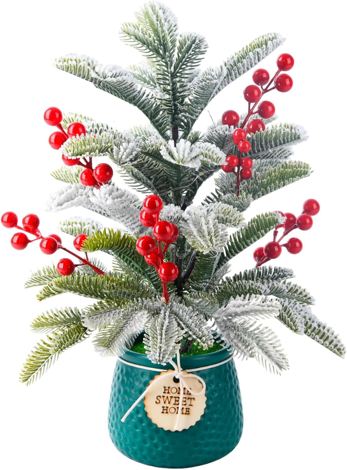 Mini Tabletop Christmas Tree, 14 Inch Artificial Small Xmas