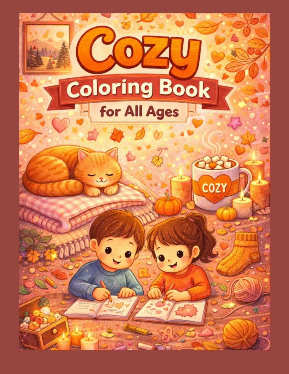 Cozy Coloring Book for All Ages: Warm & Wholesome Home Moments for Calm, Creativity & Fun (Sparkle & Shine Coloring Series)