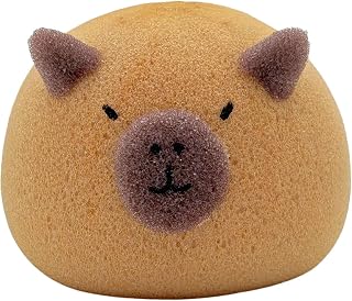 Capybara-badsvamp – Capybara-form badsvamp för barn | Söt badsvamp för barn | mjuk duschsvamp | Capybara kroppsskrubb svamp | bekväm badsvamp för barn,