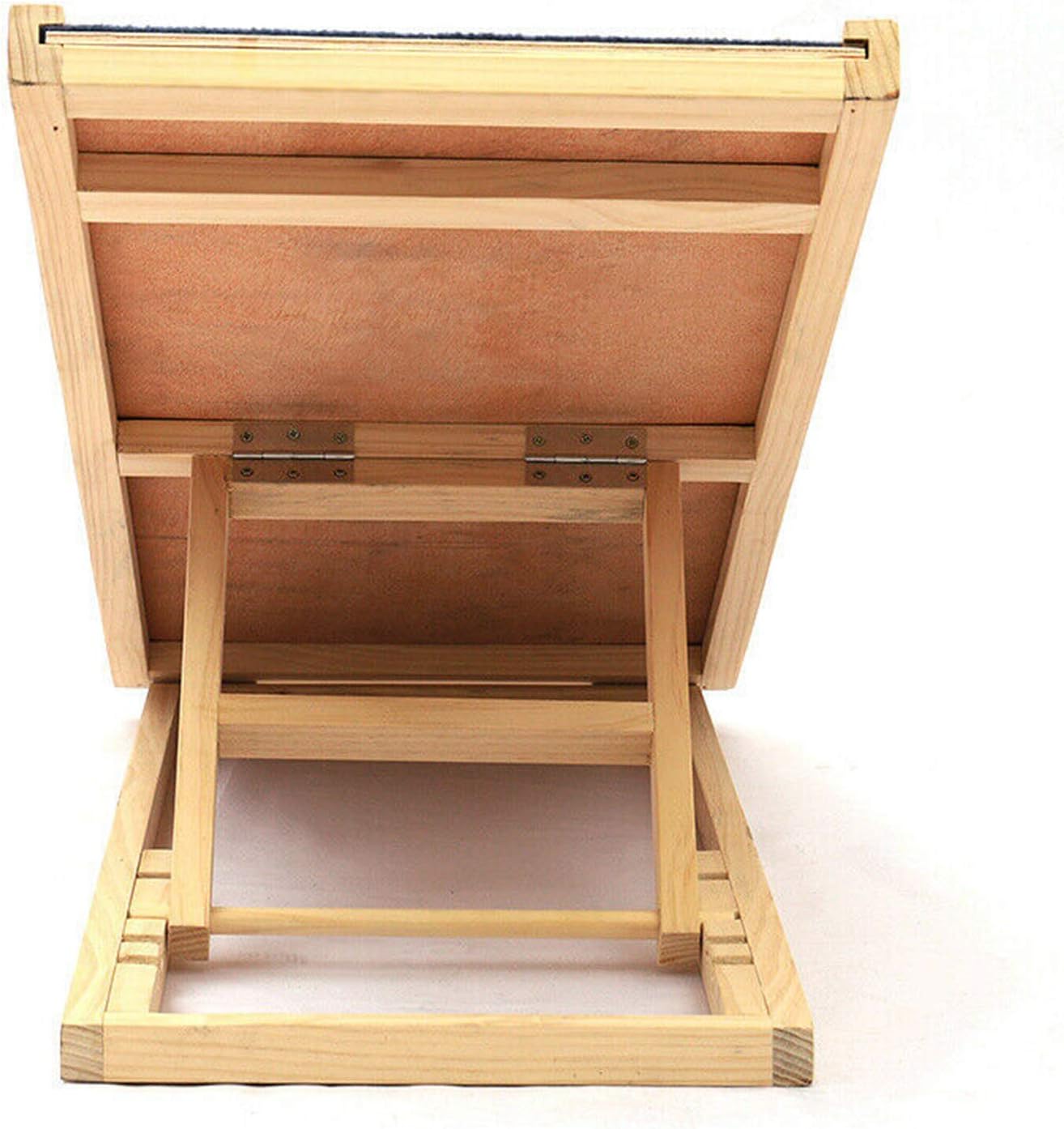Wooden Adjustable Pet Ramp Dog Ladder for Small Medium Dogs and Cats,Folding Portable Dog & Cat Ramp Perfect for Bed and Car,Non Slip Carpet Surface Height Adjustable Ramp Up to 100 Lbs