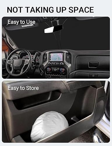 Vista 944 de Proadsy Parasol para parabrisas para BMW X1 F48 2016-2022 de 4 capas plegable, protector de parasol frontal que bloquea los rayos UV y mantiene