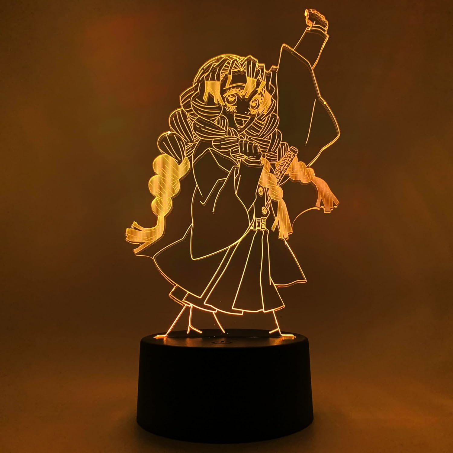 Otaku Lamps Demon Slayer - Mitsuri Anime Night Light, 16 Color RGB LED – Gift for Otaku