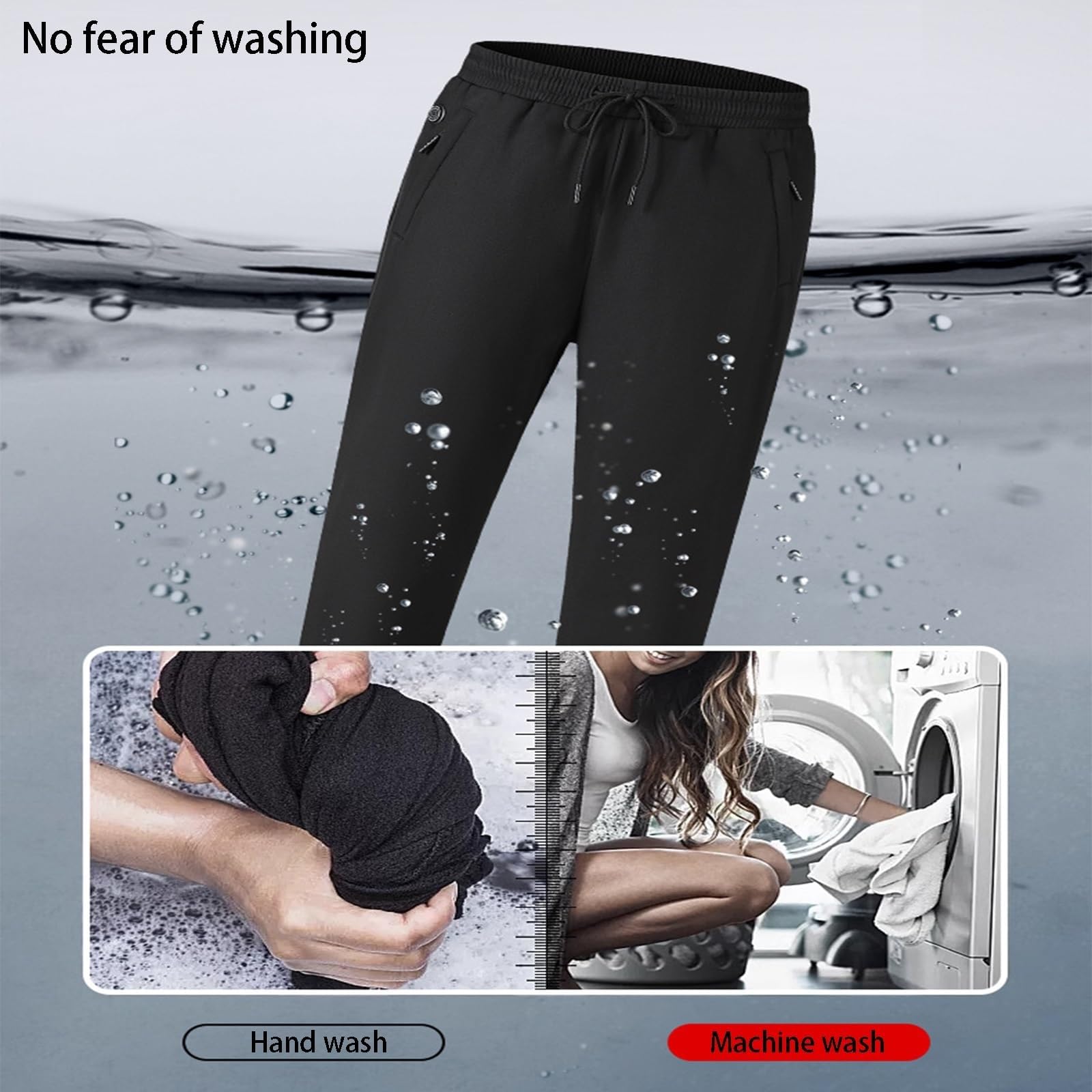 Pantaloni Riscaldati Per Uomo E Donna, Pantaloni Riscaldati Elettrici Spessi USB Con 12 Zone Di Riscaldamento, Impermeabili E Caldi Per L'inverno All'aperto(L)