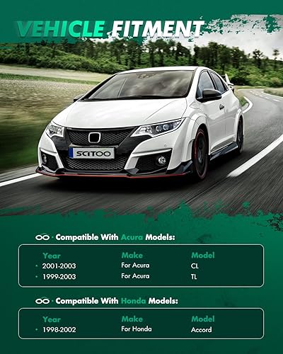 Miniatura 2 de SCITOO - 2 piezas de kit de suspensión 2 estabilizadores frontales / barra de dirección para Honda Accord K90340 K90341 1998-2002