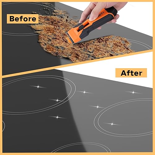 Miniatura 4 de REXBETI Herramienta raspadora de cuchillas de afeitar, 2 unidades de raspador de afeitar con 314 cuchillas de afeitar adicionales, 14 piezas de