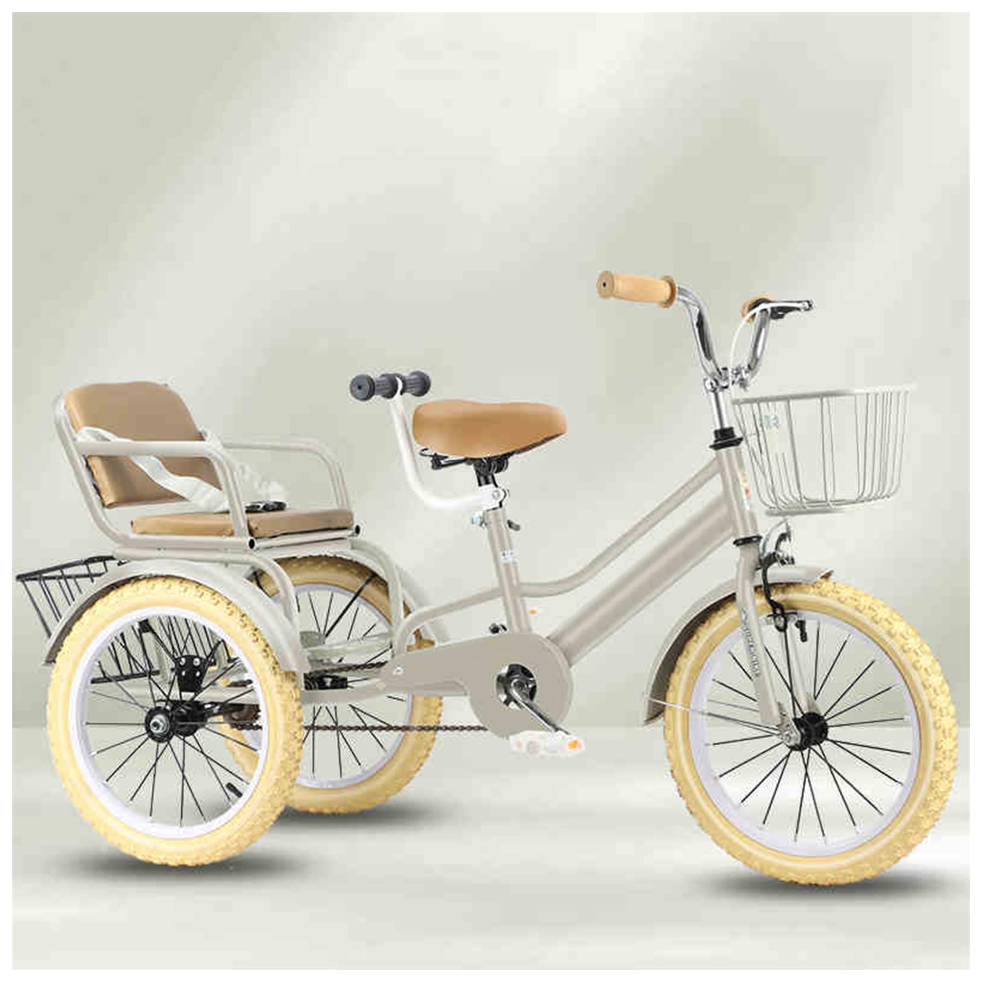 Amazon.co.jp: 三輪車 2歳——13歳 二人乗り子供用三輪車 推奨身長：80cm