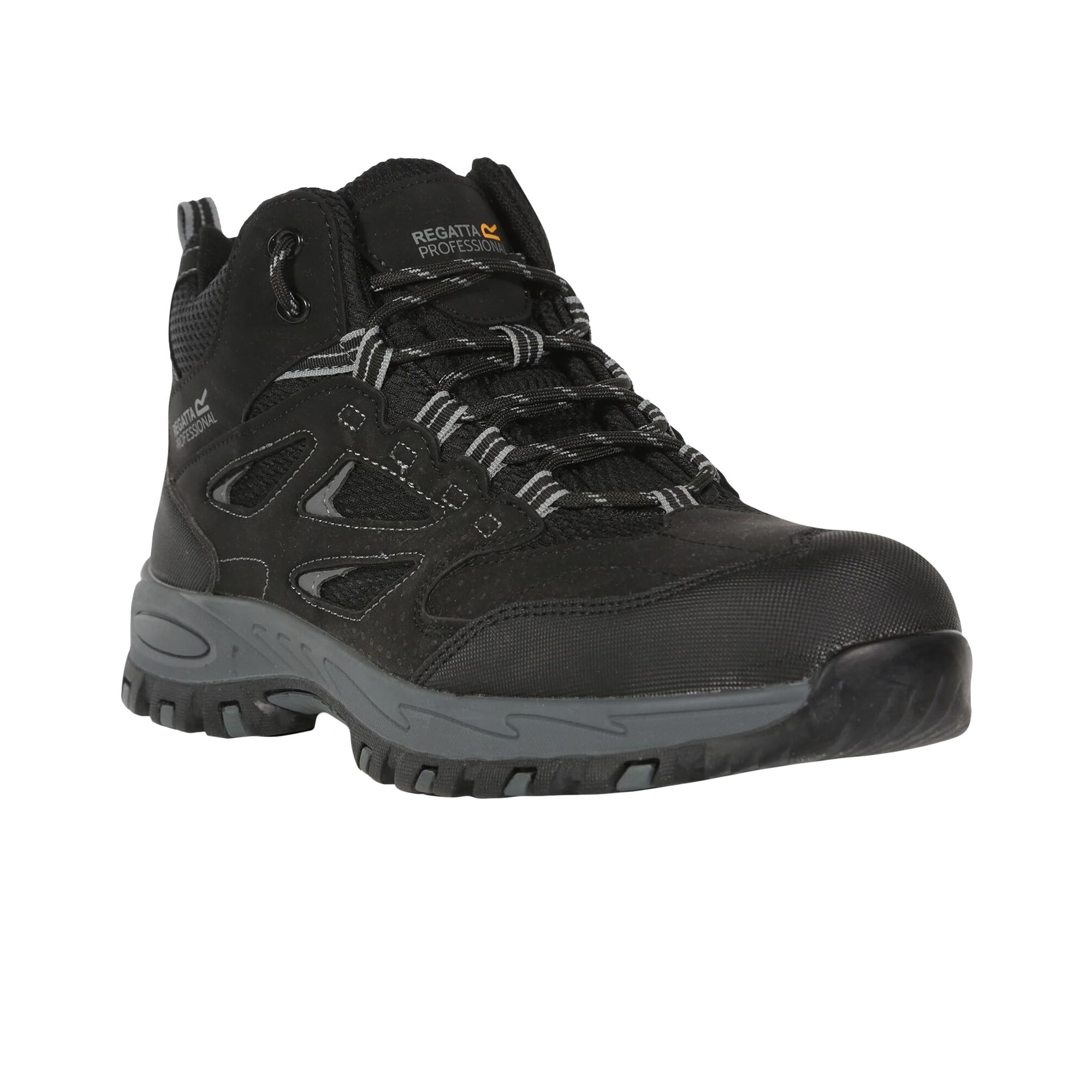 Regatta Professional Mens Mudstone Hiker Safety Boots, Black, 8 UK