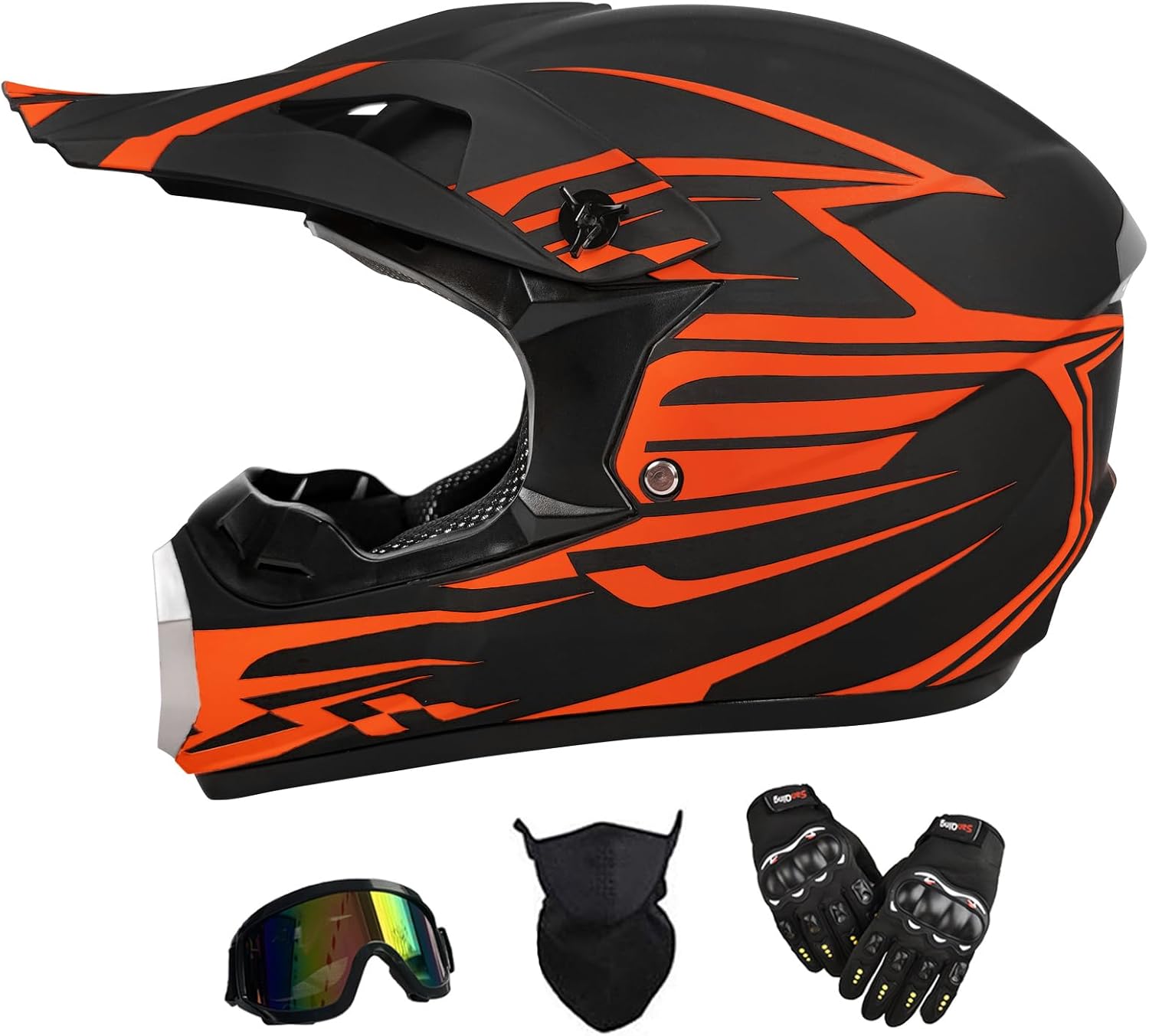 Youth Dirt Bike Helmet,Atv Helmet Motorcycle Helmets ,Unisex Offroad Helmets with Gloves Goggle Face Shield,Full Face Helmets Dot Approved Youth Dirt Bike Helmet,Atv Helmet Motorcycle Helmets ,Unisex Offroad Helmets with Gloves Goggle Face Shield,Full Face Helmets Dot Approved