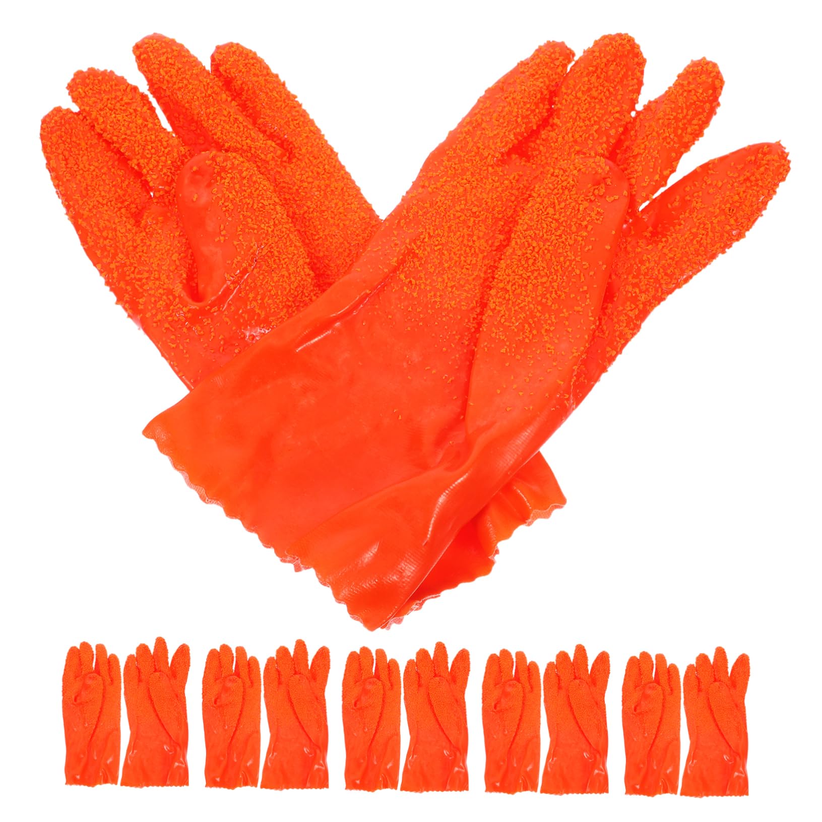 POPETPOP Guantes Largos Impermeables de Goma para Limpieza de Tuberías, Resistentes Abrasión Mayor Seguridad para Uso Industrial y Sistemas de Drenaje Domésticos
