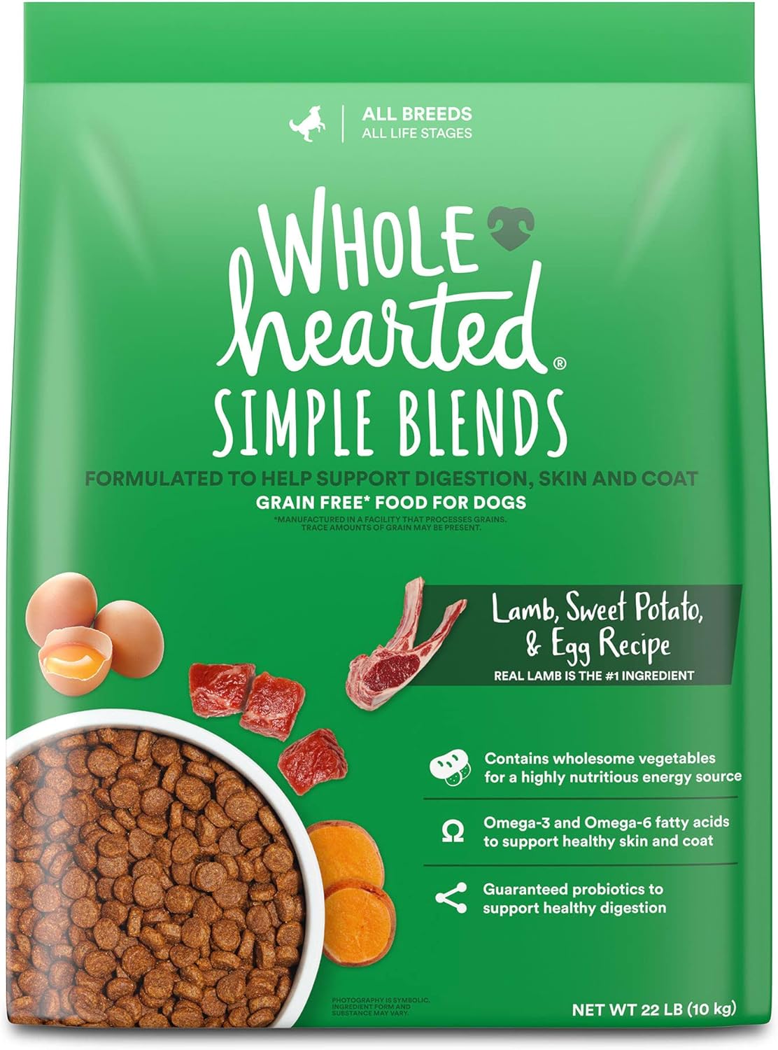 WholeHearted Lamb, Sweet Potato & Egg Recipe Dry Dog Food