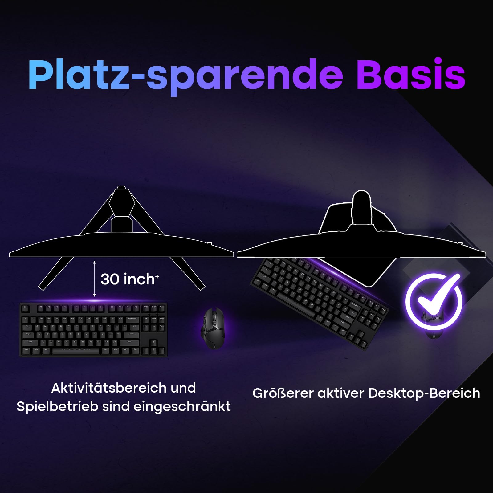 Amzfast Gaming Monitor 27 Zoll 4K mit Dual-Mode, UHD 160Hz/FHD 320Hz, Fast IPS Monitor, 1ms MPRT, Höhenverstellbar, HDR 400, sRGB 126%, HDMI 2.1, DP 1.4, PBP/Pip, Adaptive Sync - AMZG27F6U