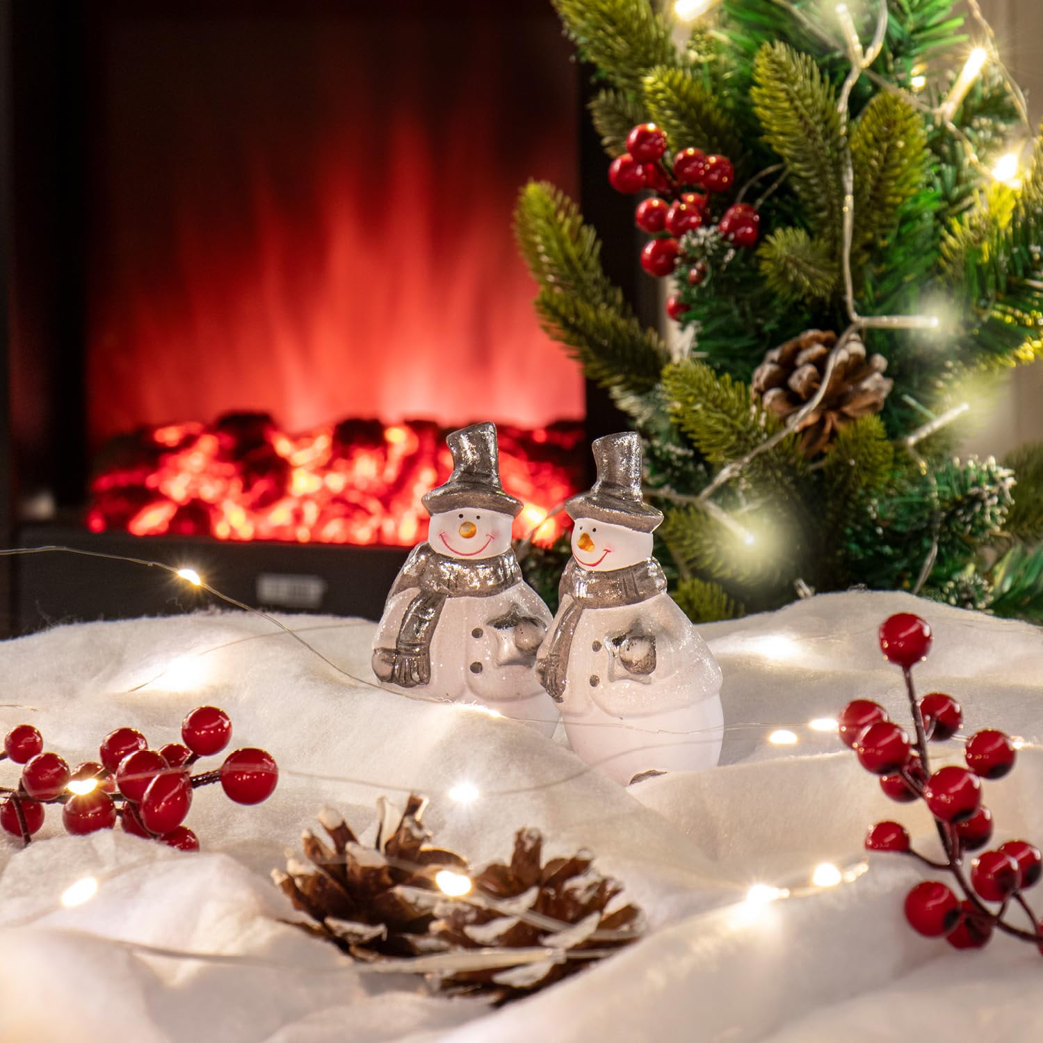 Tapis Neige Artificielle Pour Décoration De Noël - 80x240 Cm - Pliable Et Réutilisable - Pour Sapin, Présentoirs, Photos - 4