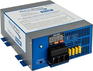 RecPro 55 Amp RV Power Converter & Battery Charger | 4-Stage Smart Charging | 120V AC to 12V DC | WF-9800 Replacement