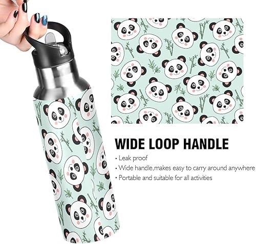 Vista 236 de Botella de agua amarilla para niños y niños, con aislamiento de acero inoxidable, para agua fría y caliente, con tapa con pajilla, para deportes