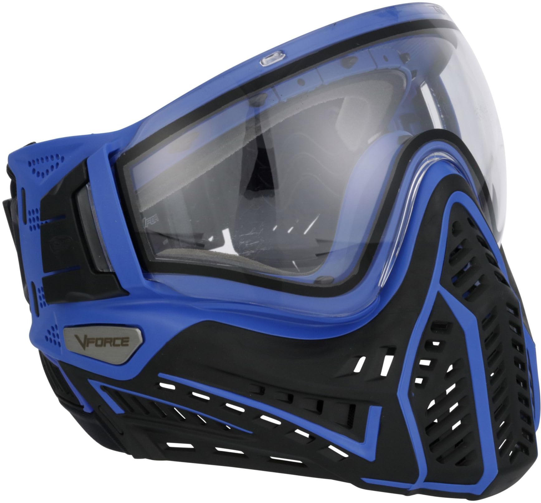 V-Force Profiler 2.0 Thermal Lense Paintball Mask Goggles - Black/Blue w/PBB Barrel Plug