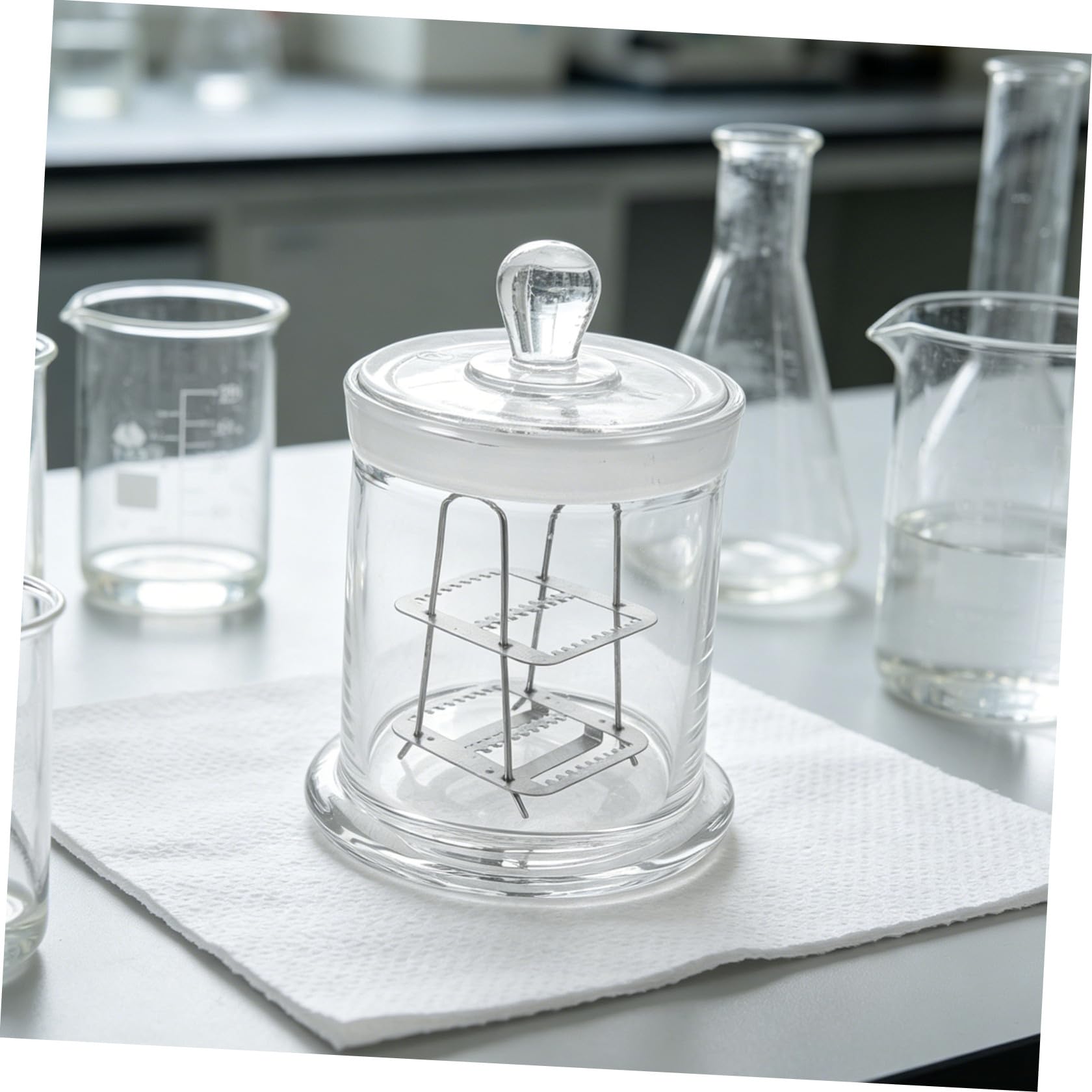 PRETYZOOM Vaschetta in Vetro per Colorazione Vetrini Supporto per Laboratorio Resistente e Trasparente per Analisi Scientifiche