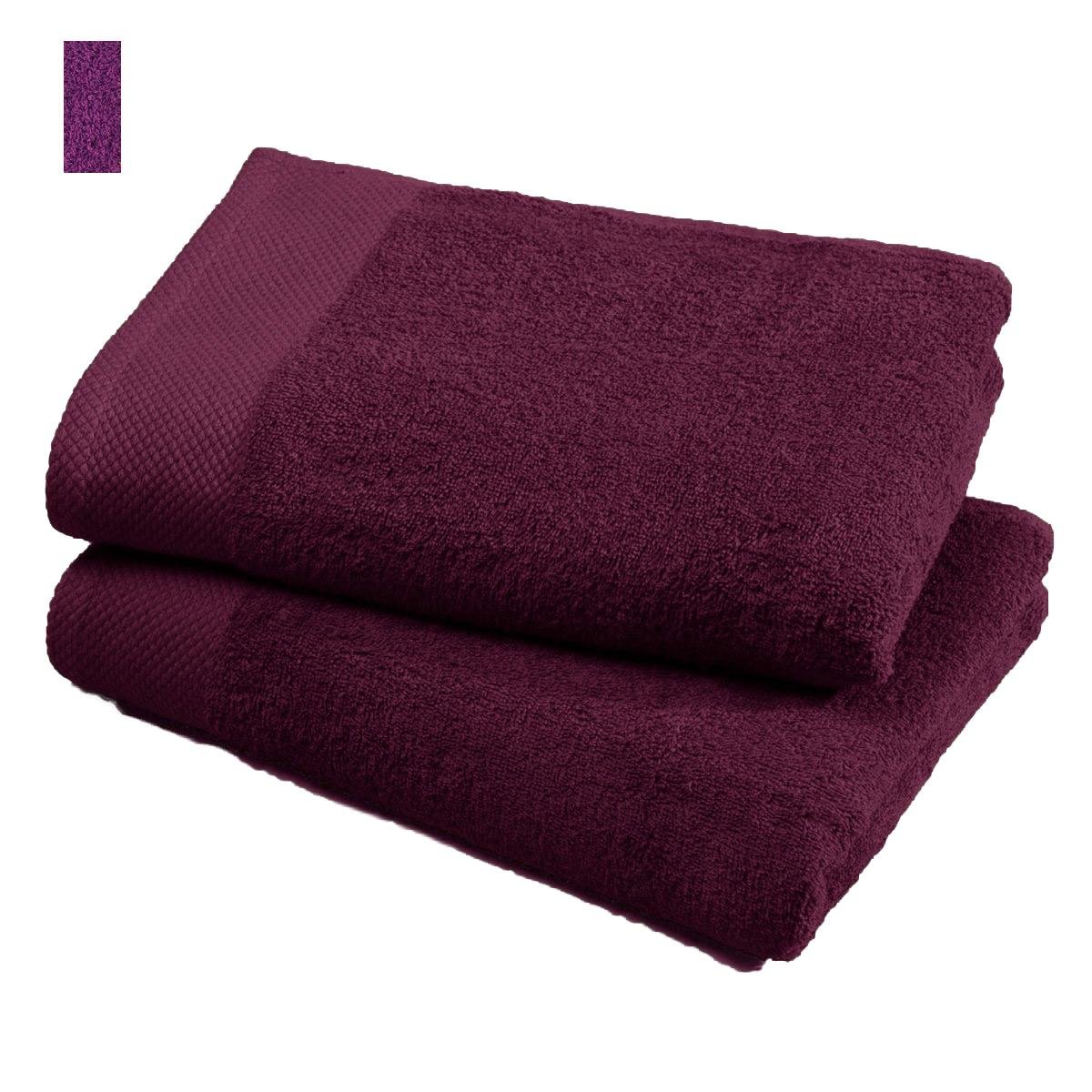 Happidea Yours Towel-Cotton, Purple