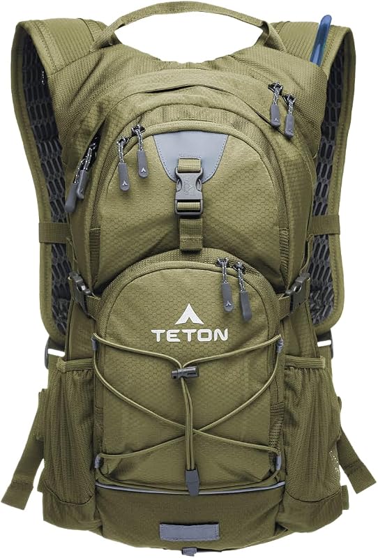 Mochila de hidratación Teton Oasis/Trailrunner – Mochila de agua ligera con vejiga de 2 L/3 L para senderismo, correr, ciclismo, andar en bicicleta Tamaños 18 L/22 L – Funda para lluvia cosida – Se adapta a hombres y mujeres