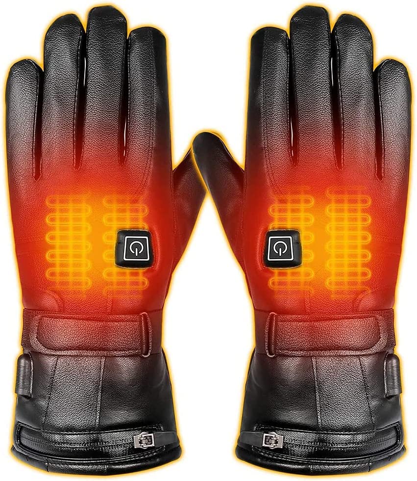 Gants Chauffants Moto et Ski CHEWYNP pour Protéger les Mains du Froid Polaire