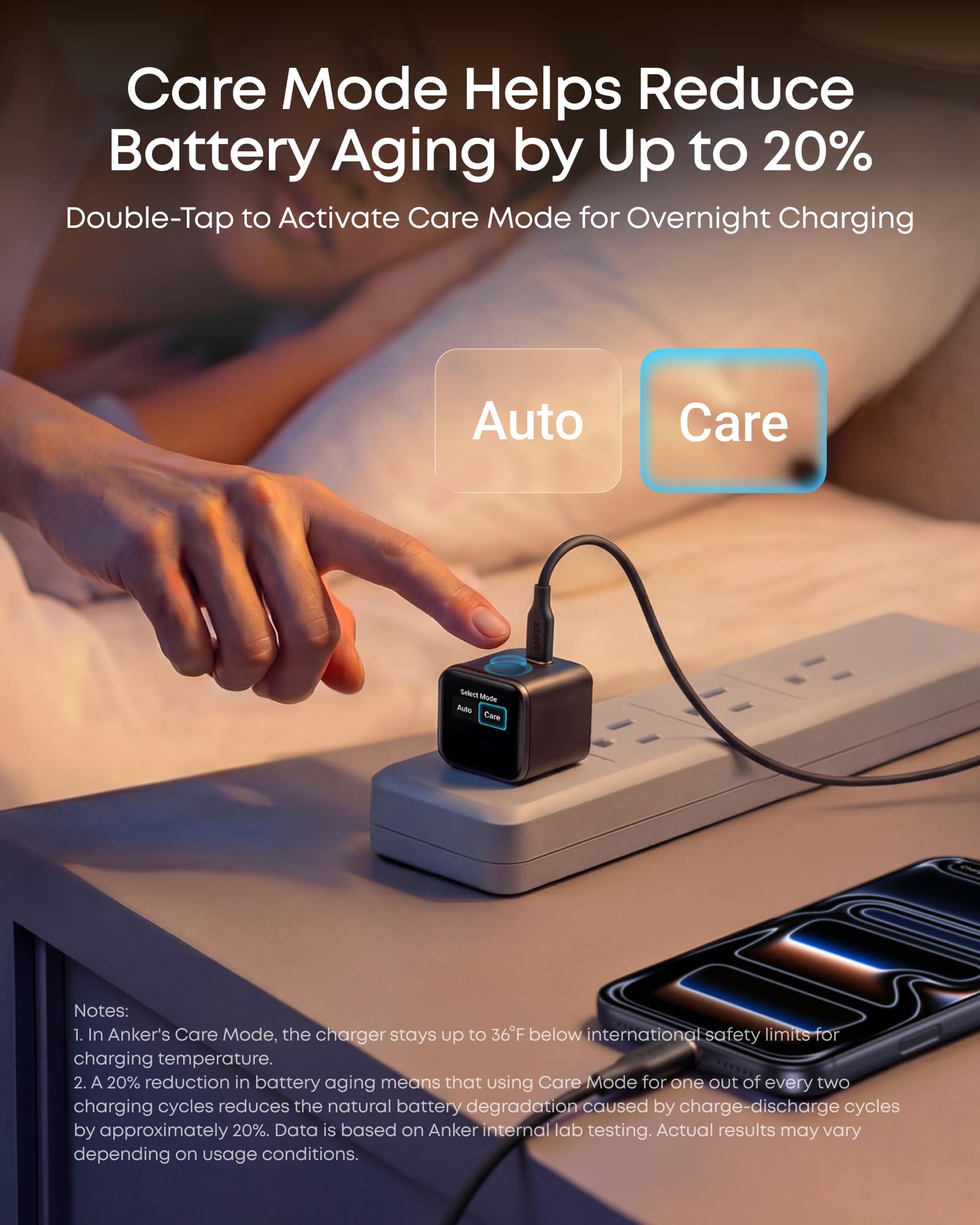 Anker Nano Smart Display Charger - 45W Fast Charging -4