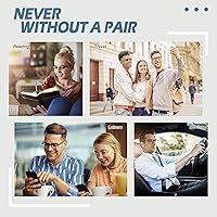 Vista 4 de Happy Store CN56 Gafas de estilo nerd wayfarer de inspiración vintage, marco de carey, lentes transparentes UV400