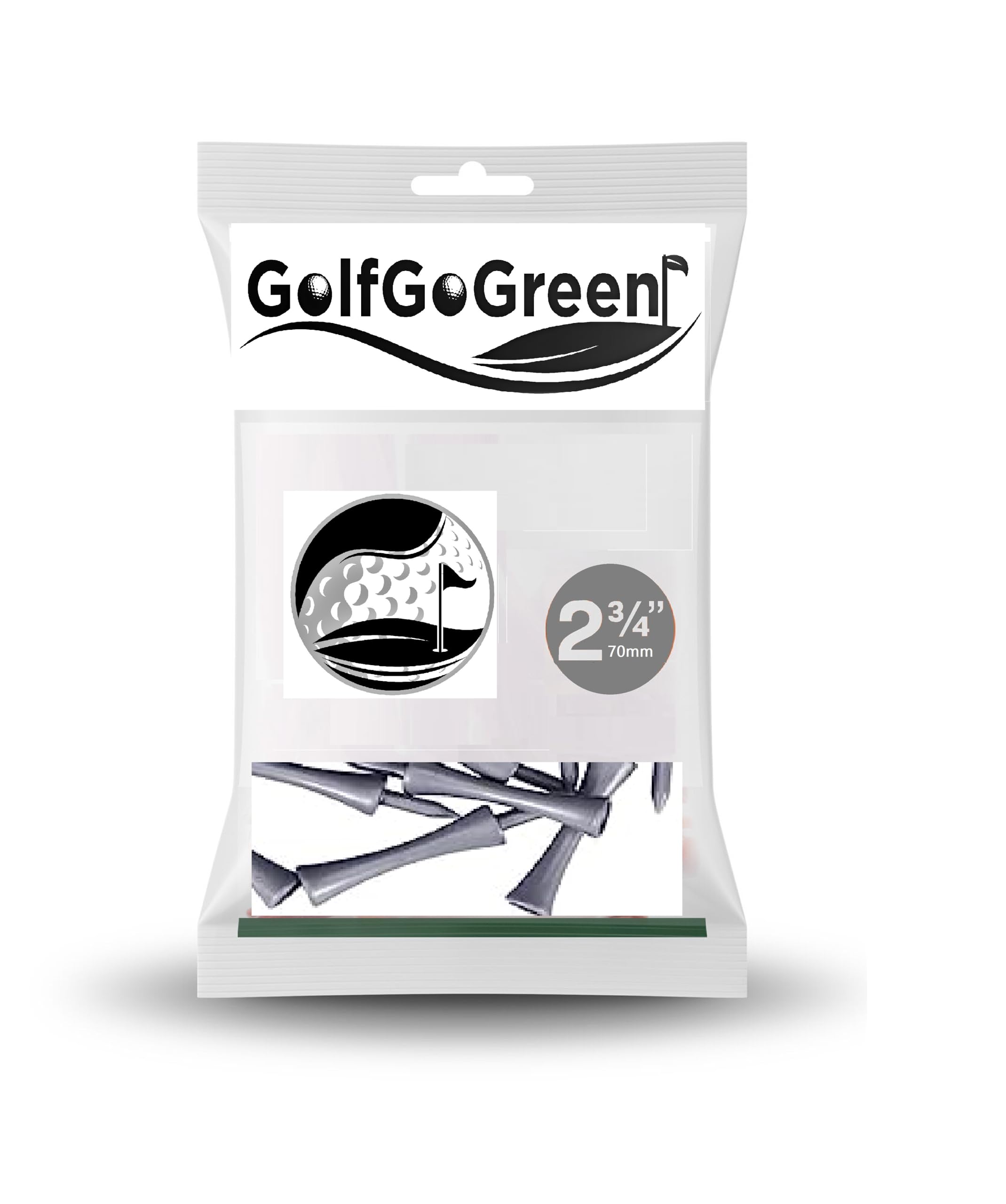 100 x Graduated Plastic Castle Golf Tees **BULK PACKS OF 100 TEES** BUY 2 OR MORE AND SAVE 10% (Silver 70mm - 2 3/4")